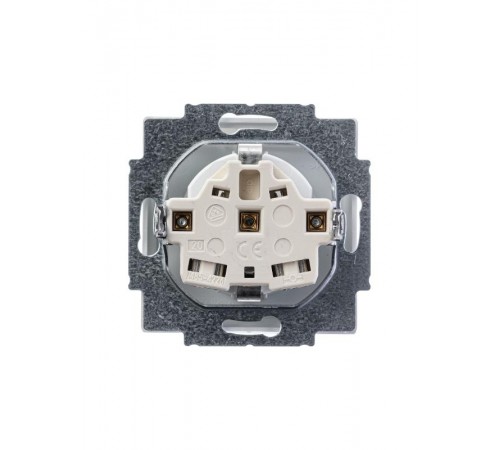 Розетка SCHUKO 16А 250В с крышкой, серия solo/future, цвет davos/альпийский белый  2018-0-1509   2CKA002018A1509  ABB