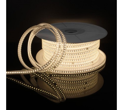 a053637 LS014 220V Лента светодиодная 220V 8W 60Led 2835 IP65 4200  дневной белый,50 м