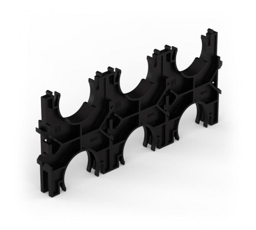 Кластер для двустенных труб d40 мм, тройной, двухсторонний (90 шт/кор)  PR13.02576  Промрукав