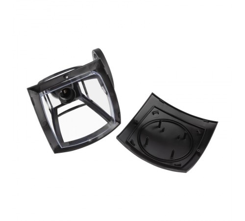 Светильник садово-парковый 4-гранный черный настенный вверх E27 IP44(У1) НБУ 07-40-001 "Дели" (8/48)  Б0051185  ЭРА