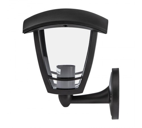 Светильник садово-парковый 4-гранный черный настенный вверх E27 IP44(У1) НБУ 07-40-001 "Дели" (8/48)  Б0051185  ЭРА