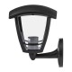 Светильник садово-парковый 4-гранный черный настенный вверх E27 IP44(У1) НБУ 07-40-001 "Дели" (8/48)  Б0051185  ЭРА