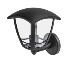 Светильник садово-парковый 4-гранный черный настенный вверх E27 IP44(У1) НБУ 07-40-001 "Дели" (8/48)  Б0051185  ЭРА