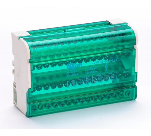 Кросс-модуль на DIN-рейку 4х15 групп, 125А ШН-103   32019DEK  DEKraft