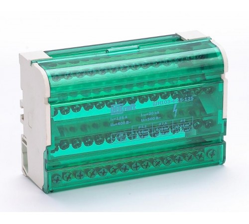 Кросс-модуль на DIN-рейку 4х15 групп, 125А ШН-103   32019DEK  DEKraft