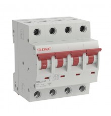 Автоматический выключатель модульный YON max типа MD63S, 4,5кА, 4 полюса, хар-ка D, 10А  MD63S-4PD10  DKC