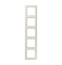 Рамка для вертикальной и горизонтальной установки, 5 постов; дюропласт; слоновая кость; AS500  AS585  Jung