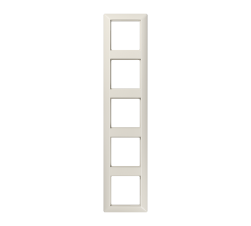 Рамка для вертикальной и горизонтальной установки, 5 постов; дюропласт; слоновая кость; AS500  AS585  Jung