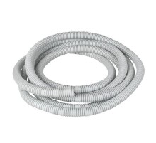 Труба гофр.ПВХ Plast с зондом d25мм (50м) белая EKF  tg-z-25-50-white  EKF