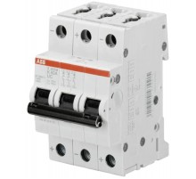 Выключатель автоматический трехполюсный S203M UC 6А Z 10кА (S203M Z6UC)  2CDS273061R0378  ABB
