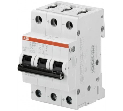Выключатель автоматический трехполюсный S203M UC 6А Z 10кА (S203M Z6UC)  2CDS273061R0378  ABB