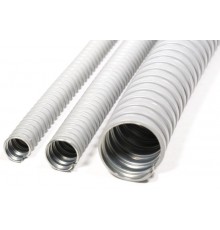 Металлорукав в ПВХ-изоляции Р3-ЦПнг 12 (50м/уп) серый  zeta44514  ГОФРОМАТИК