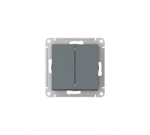 AtlasDesign Грифель Выключатель 2-клавишный, сх.5, 10АХ, механизм, быстрозажимные клеммы  ATN000751S  SE