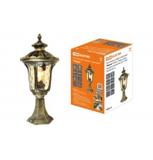 Светильник садово-парковый "Париж" 60 Вт, стойка, алюм., прозрачное/бронза, Е27  SQ0330-0215  TDM