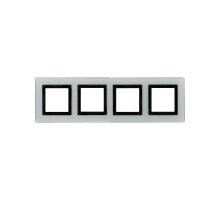 Рамка из натурального стекла, "Avanti", светло-серая, 8 модулей  4404828  DKC