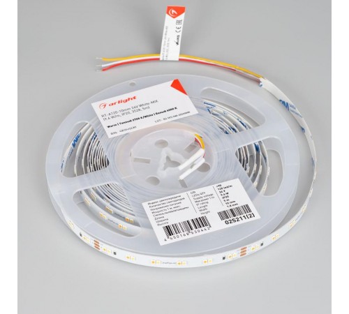 Лента светодиодная RT-A120-10mm 24V White-MIX (9.6 W/m, IP20, 3528, 5m) (arlight, Открытый)  025211(2)  Arlight
