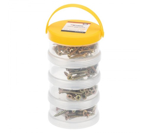 Набор саморезов для ДСП 140 шт.  KR-01-3101-07  Kranz