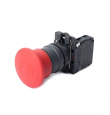 Кнопка аварийного останова SB5 в сборе 22мм 40мм тяни-толкай пластик 1НЗ  SB5AT842  SE
