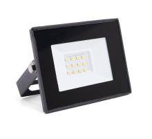 Прожектор светодиодный SFL90-10 2835SMD 10W 4000K AC220V/50Hz IP65, черный в компактном корпусе 105*27*85mm  55074  SAFFIT