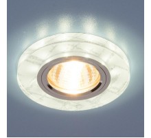 Светильник точечный встраиваемый 8371 MR16 WH/SL белый/серебро  a031515  Elektrostandard