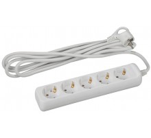 Удлинитель 5 гнезда 5м с/з U-5e-5m ПВС  Б0028377  ЭРА