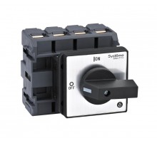 Выключатель-Разъединитель 4P 100A IP20 с чёрной рукояткой на дверцу 4 винтами  MSD100420B  SE