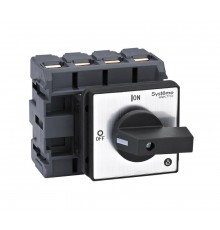 Выключатель-Разъединитель 4P 100A IP20 с чёрной рукояткой на дверцу 4 винтами  MSD100420B  SE
