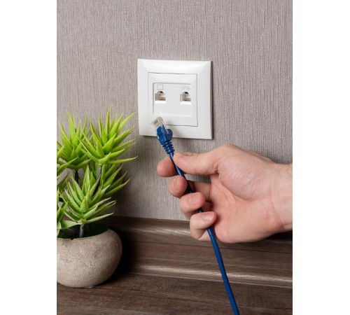 Валенсия розетка RJ-45+RJ11 2-местная белая EKF PROxima  EWK02-035-30  EKF