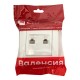 Валенсия розетка RJ-45+RJ11 2-местная белая EKF PROxima  EWK02-035-30  EKF