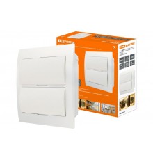 Бокс пластиковый встраиваемый ЩРВ-П-24 модуля с белой крышкой, навесной, пластик IP41 TDM  SQ0904-0006  TDM