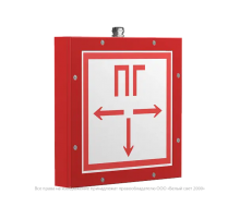 Световой указатель аварийного освещения светодиодный BS-COMPASS-10-S1-ELON 3,9Вт IP65централизованный накладной  a18794  Белый свет