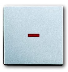 Клавиша для 1-клавишных выключателей/переключателей/кнопок, красная линза, Impressivo, алюминий  1789-83   2TKA000558G1  ABB
