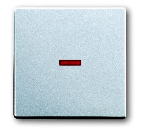 Клавиша для 1-клавишных выключателей/переключателей/кнопок, красная линза, Impressivo, алюминий  1789-83   2TKA000558G1  ABB