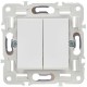 SKANDY Выключатель 2-клавишный перекрестный 10А SK-V06W арктический белый   SK-V23-0-10-K01  IEK