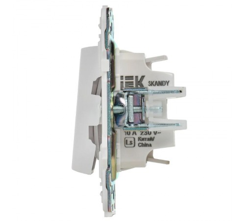 SKANDY Выключатель 2-клавишный перекрестный 10А SK-V06W арктический белый   SK-V23-0-10-K01  IEK