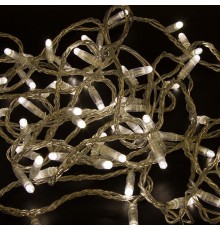 Гирлянда Нить 10м, с эффектом мерцания, прозрачный ПВХ, цвет Тёплый белый, 200 LED  305-296  NEON-NIGHT