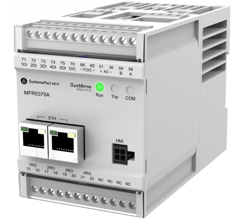 РЕЛЕ MFR530 MODBUS-RTU + MODBUS-TCP 0.2-5A ТТ 10.5ММ 80-270В AC/DC  MFR5375A  SE