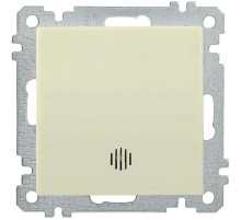 BOLERO кремовый Выключатель 1-клавишный с индикацией 10А ВС10-1-1-Б  EVB11-K33-10  IEK