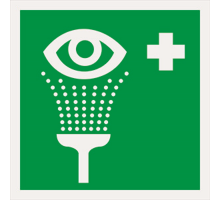 Знак безопасности BL-1515.EC04"Пункт обработки глаз"  a18486  Белый свет