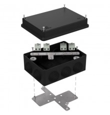 Коробка огнестойкая для о/п 40-0310-FR1.5-8 Е15-Е120 RAL9005 150х110х70 (6 шт/кор) черная  40-0310-9005-FR1.5-8  Промрукав