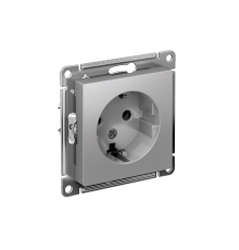 AtlasDesign Алюминий Розетка с заземлением, 16А, механизм  ATN000343  SE