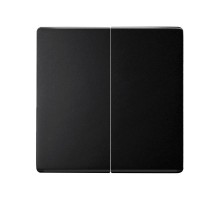 Клавиша двойная для перекрестного выключателя черного матового цвета S82 Concept  8202126-098  Simon