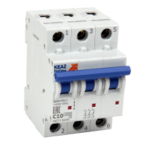 Выключатель автоматический трехполюсный OptiDin BM63-3L4-УХЛ3-АЭС  233502  КЭАЗ