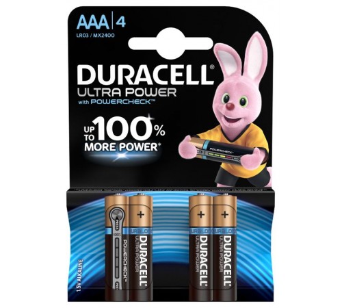 Батарейки Duracell LR03-4BL Ultra  Б0038762  Duracell