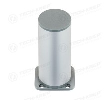 Ножка алюм.круглая, регулир.сверху, D40х100 мм, мат.хром - накл.   127772  Tech-KREP