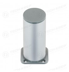 Ножка алюм.круглая, регулир.сверху, D40х100 мм, мат.хром - накл.   127772  Tech-KREP