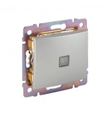 Valena Алюминий Переключатель 1-клавишный с подсветкой  770126  Legrand