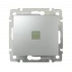 Valena Алюминий Выключатель 1-клавишный с подсветкой  770110  Legrand