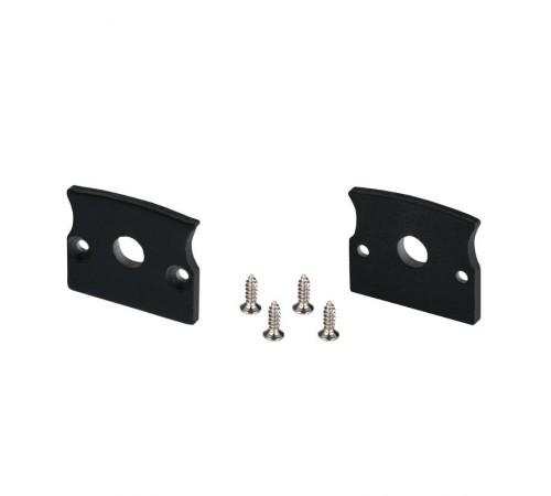 Заглушка СEIL-S14-SHADOW FLAT BLACK с отверстием (Arlight, Металл)  040781  Arlight