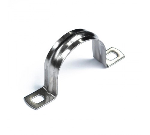 Скоба металлическая двухлапковая СМД(INOX) d38-40 мм (10шт/200шт уп/кор)  PR08.20752  Промрукав